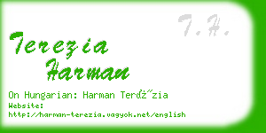 terezia harman business card